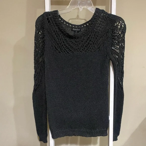 Lucky Brand Women's Black Knit Sweater- XS - Picture 1 of 4
